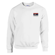 Sweat-shirt serbie broderie couleur coton mélangé doux