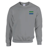 Sweat-shirt sierra leone broderie couleur coton mélangé