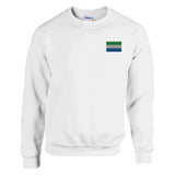Sweat-shirt sierra leone broderie couleur coton mélangé