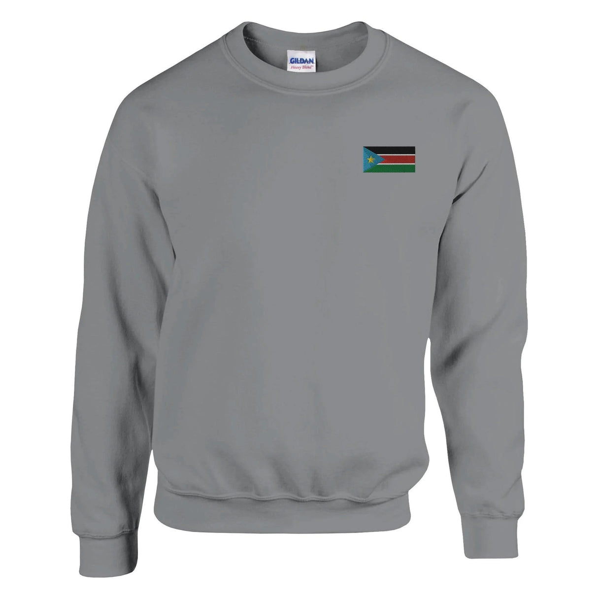 Sweat-shirt soudan du sud coton mélangé broderie couleur
