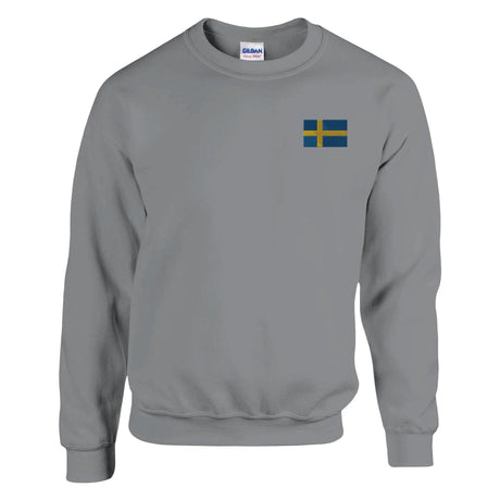 Sweat-shirt suède broderie couleur en coton mélangé doux