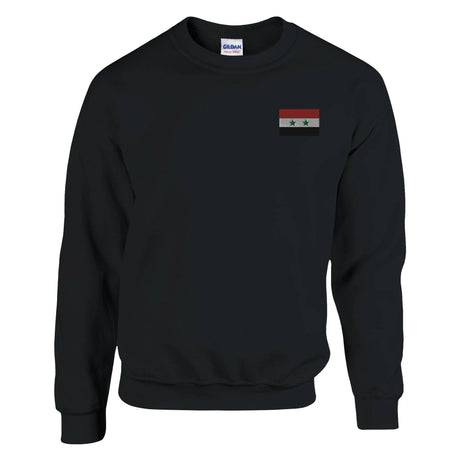 Sweat-shirt syrie broderie couleur coton mélangé doux