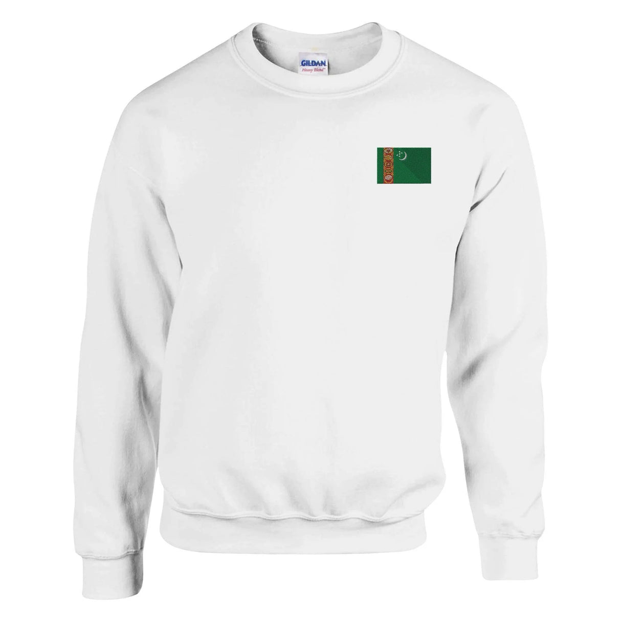 Sweat-shirt turkménistan coton mélangé broderie couleur