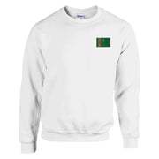 Sweat-shirt turkménistan coton mélangé broderie couleur