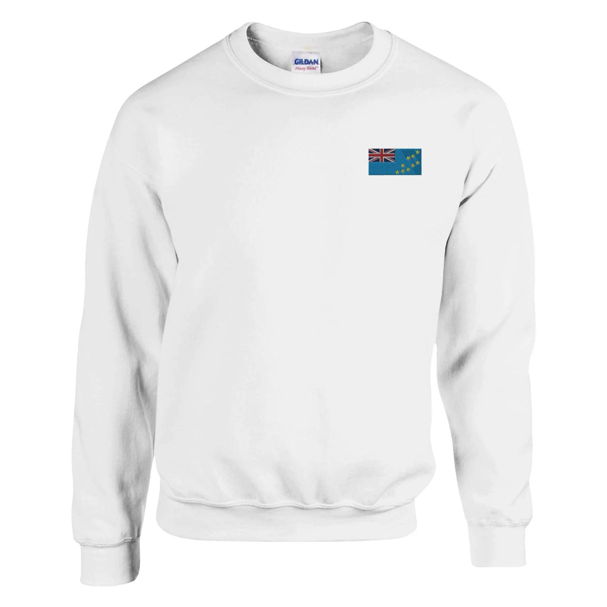 Sweat-shirt tuvalu broderie couleur coton mélangé doux