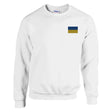 Sweat-shirt ukraine broderie couleur en coton mélangé doux