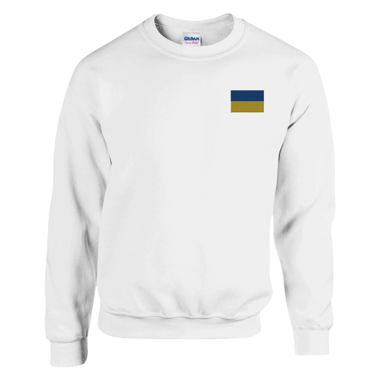 Sweat-shirt ukraine broderie couleur en coton mélangé doux