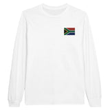 T-shirt à manches longues afrique du sud broderie coton doux