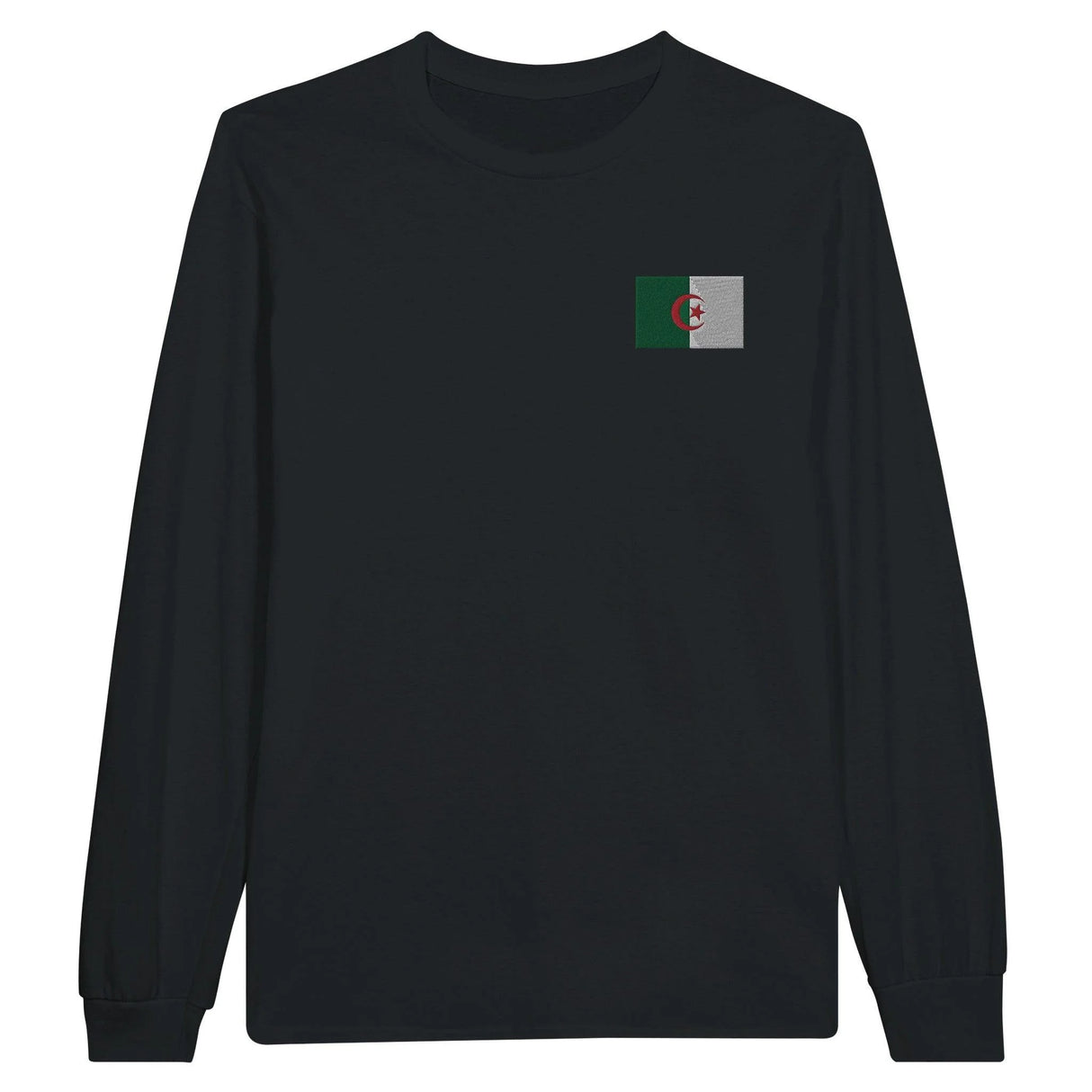 T-shirt à manches longues algérie broderie coton mélangé