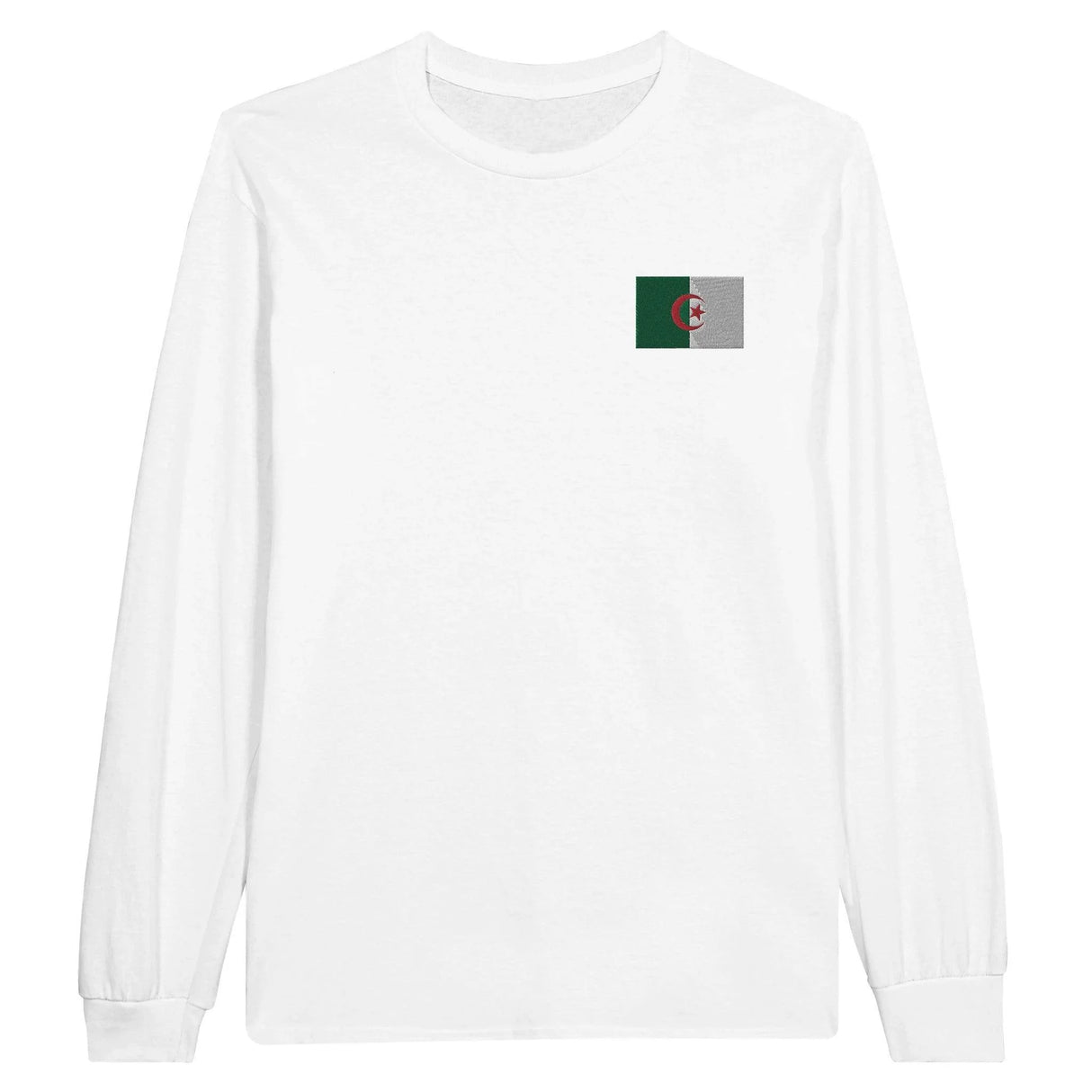 T-shirt à manches longues algérie broderie coton mélangé