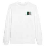 T-shirt à manches longues algérie broderie coton mélangé
