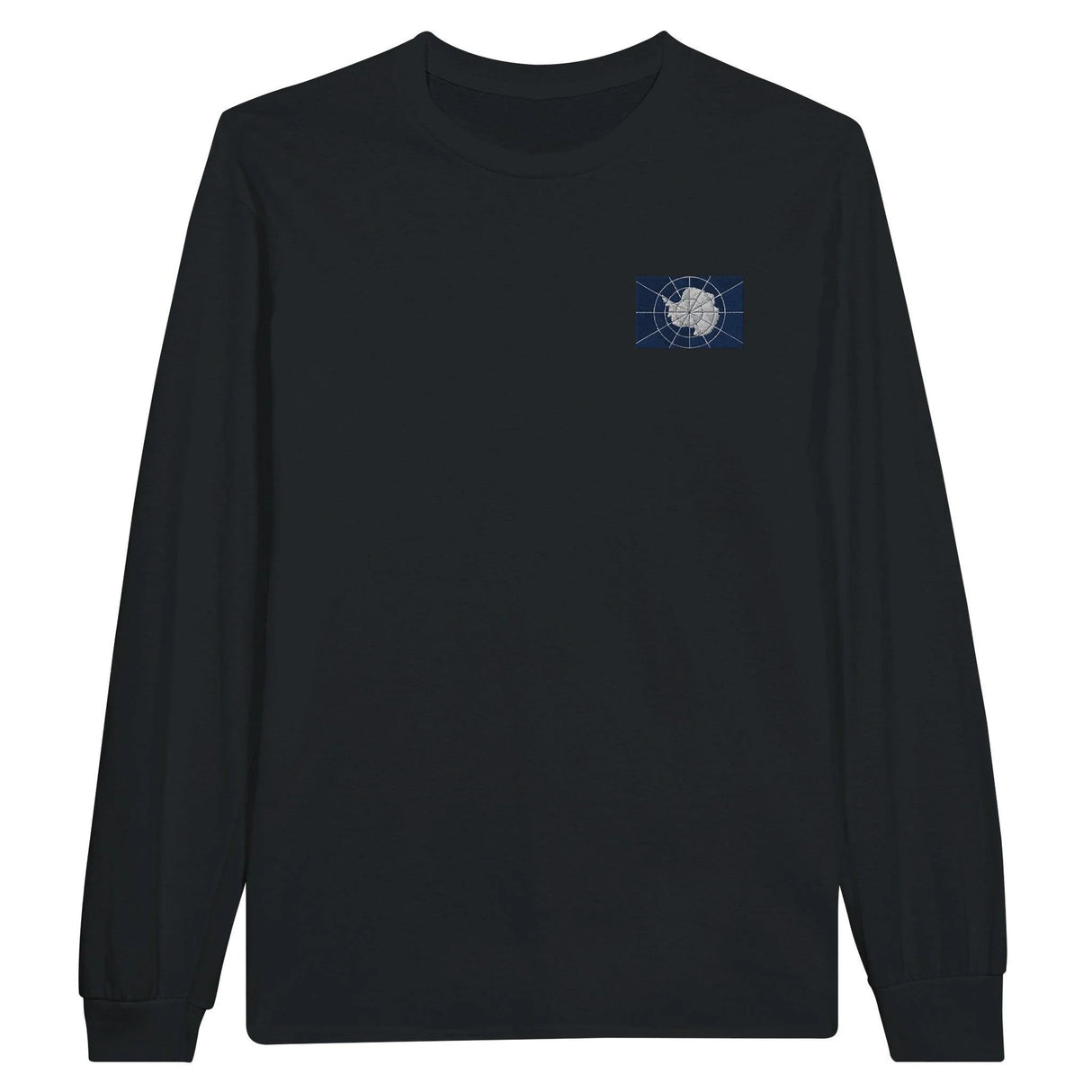 T-shirt à manches longues antarctique broderie officiel coton