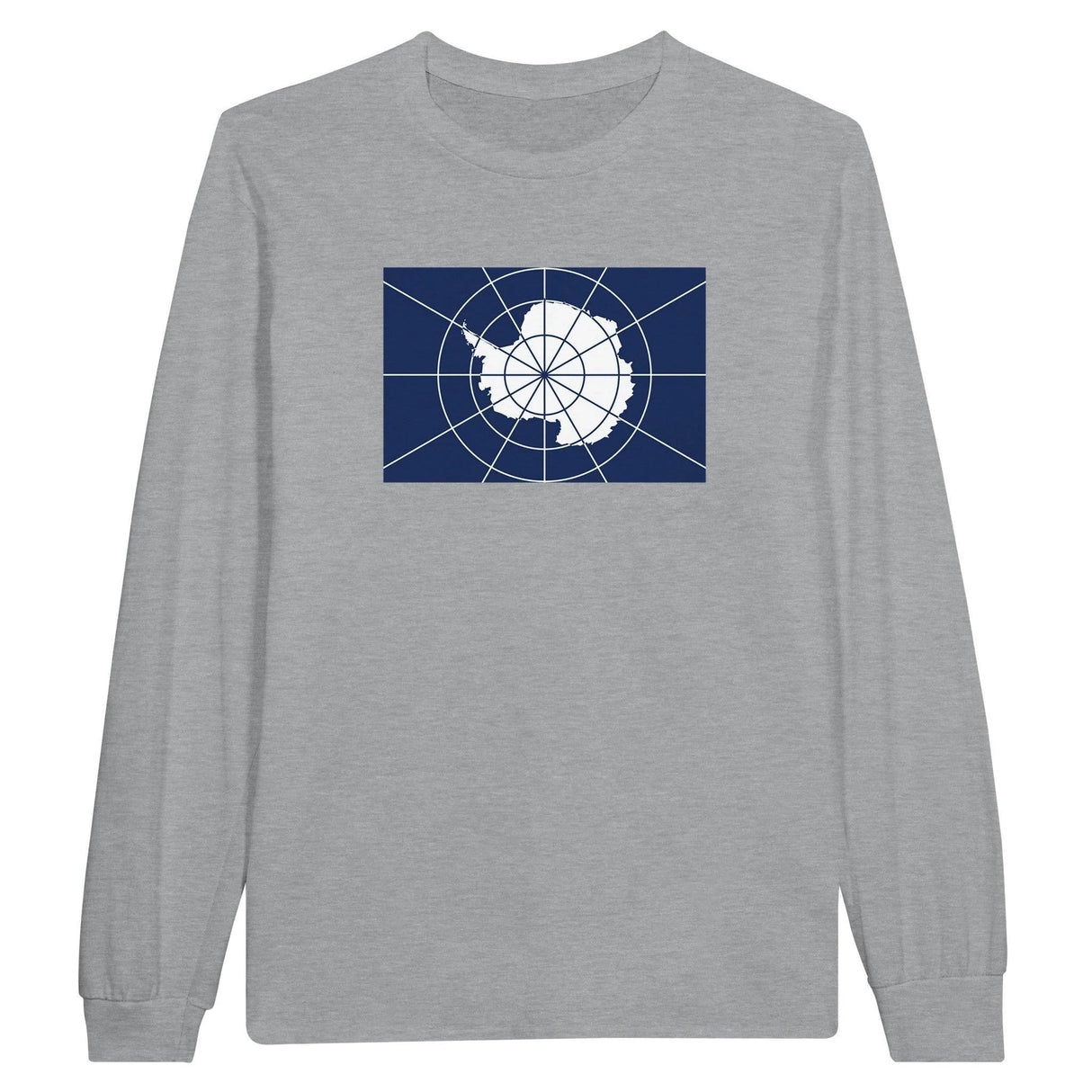 T-shirt à manches longues antarctique officiel coton mélangé