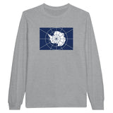 T-shirt à manches longues antarctique officiel coton mélangé
