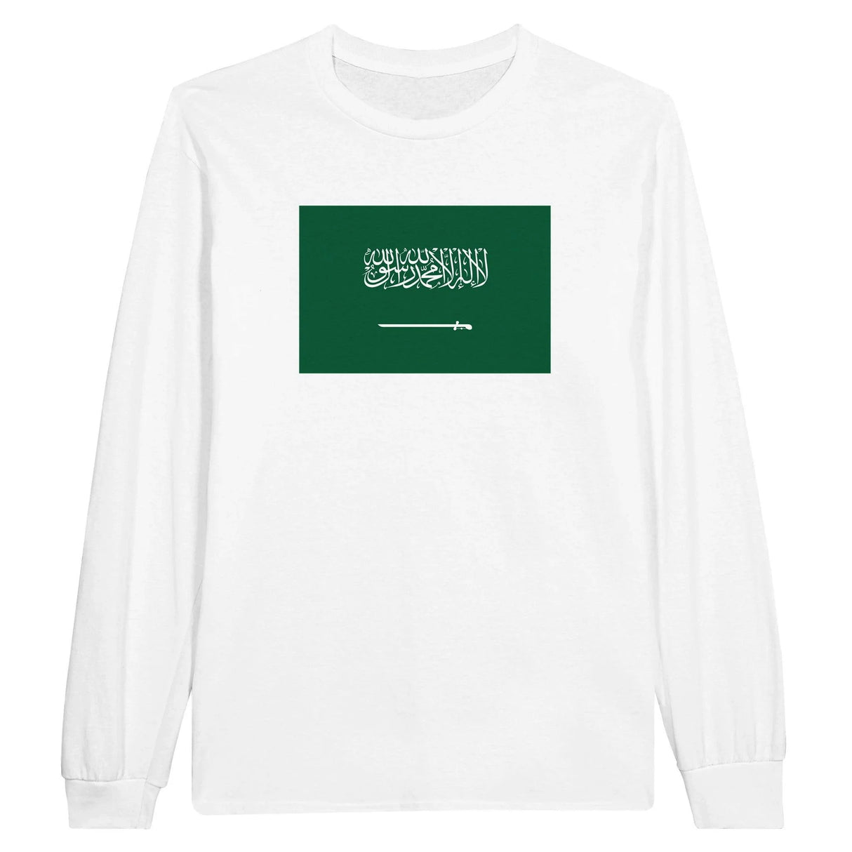 T-shirt à manches longues arabie saoudite coton mélangé
