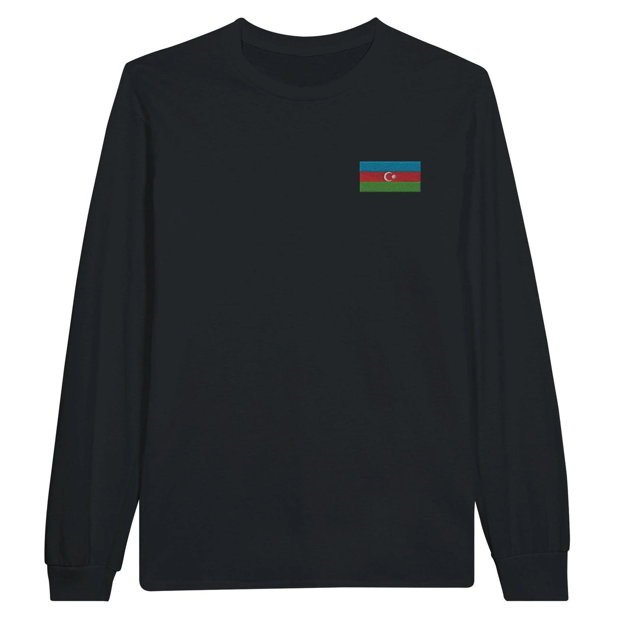 T-shirt à manches longues azerbaïdjan broderie coton mélangé