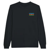 T-shirt à manches longues azerbaïdjan broderie coton mélangé