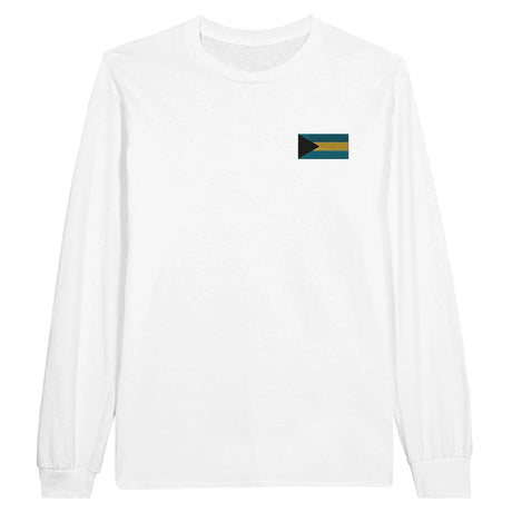 T-shirt à manches longues bahamas broderie coton mélangé