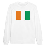 T-shirt à manches longues côte d’ivoire coton mélangé