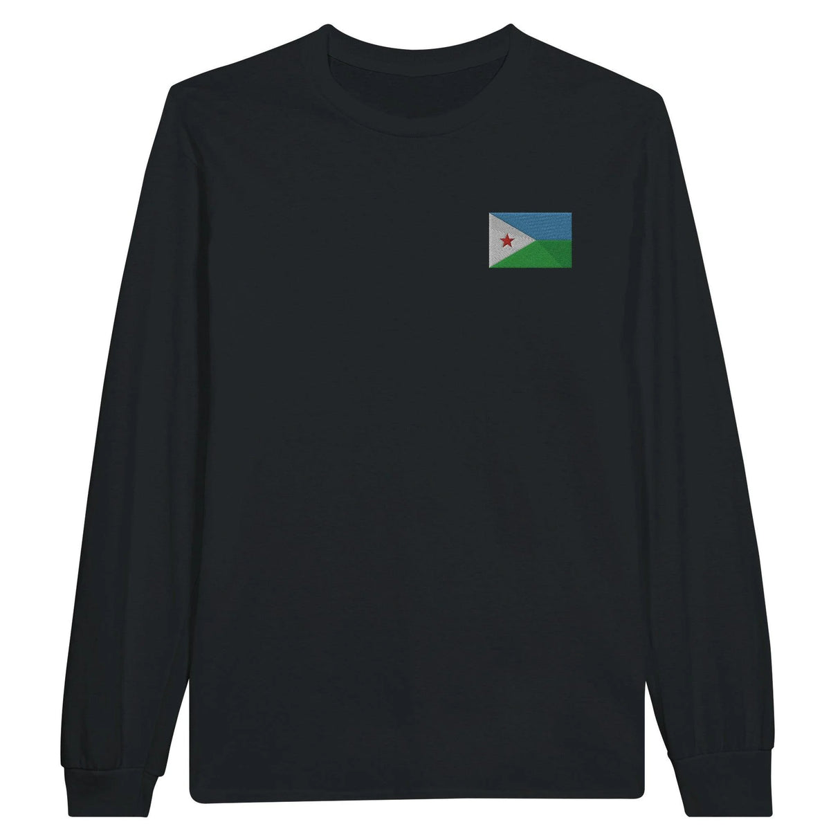 T-shirt à manches longues djibouti broderie coton doux
