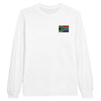 T-shirt à manches longues afrique du sud broderie coton doux
