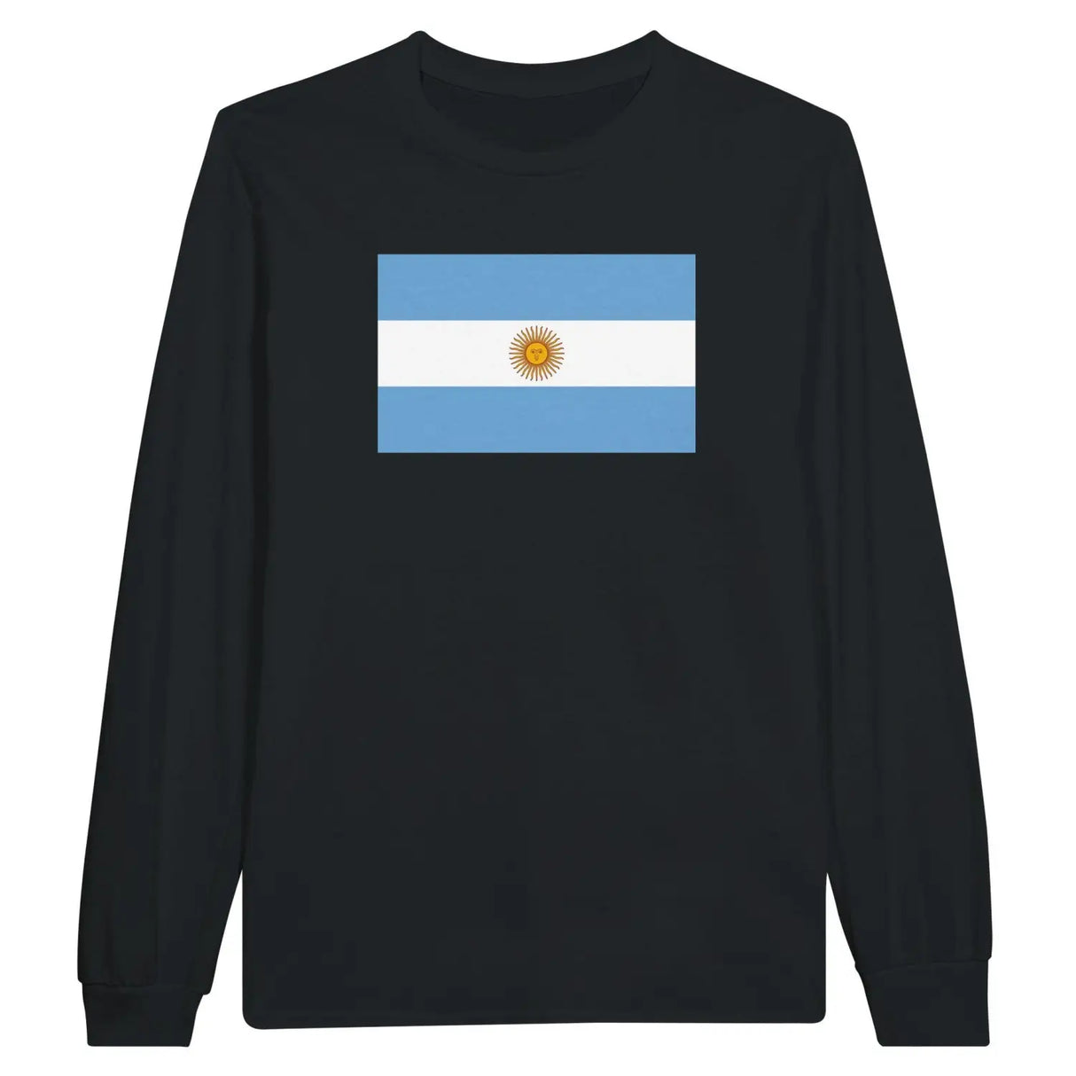 T-shirt à manches longues drapeau argentine - pixelforma