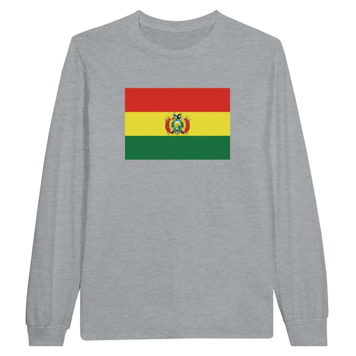 T-shirt à manches longues drapeau bolivie - pixelforma