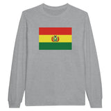 T-shirt à manches longues drapeau bolivie - pixelforma