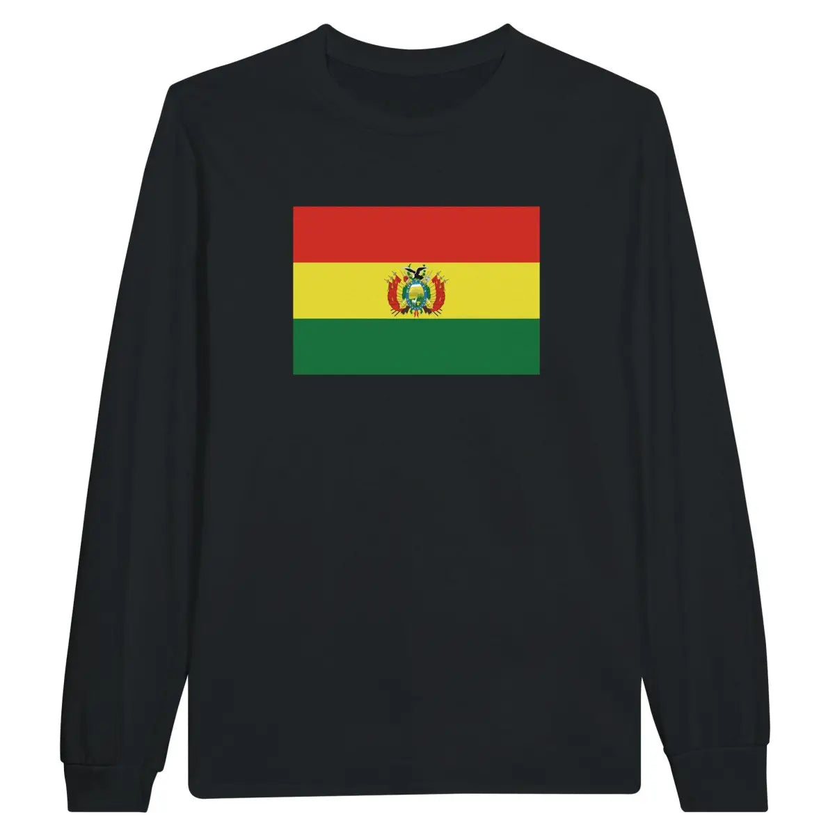 T-shirt à manches longues drapeau bolivie - pixelforma