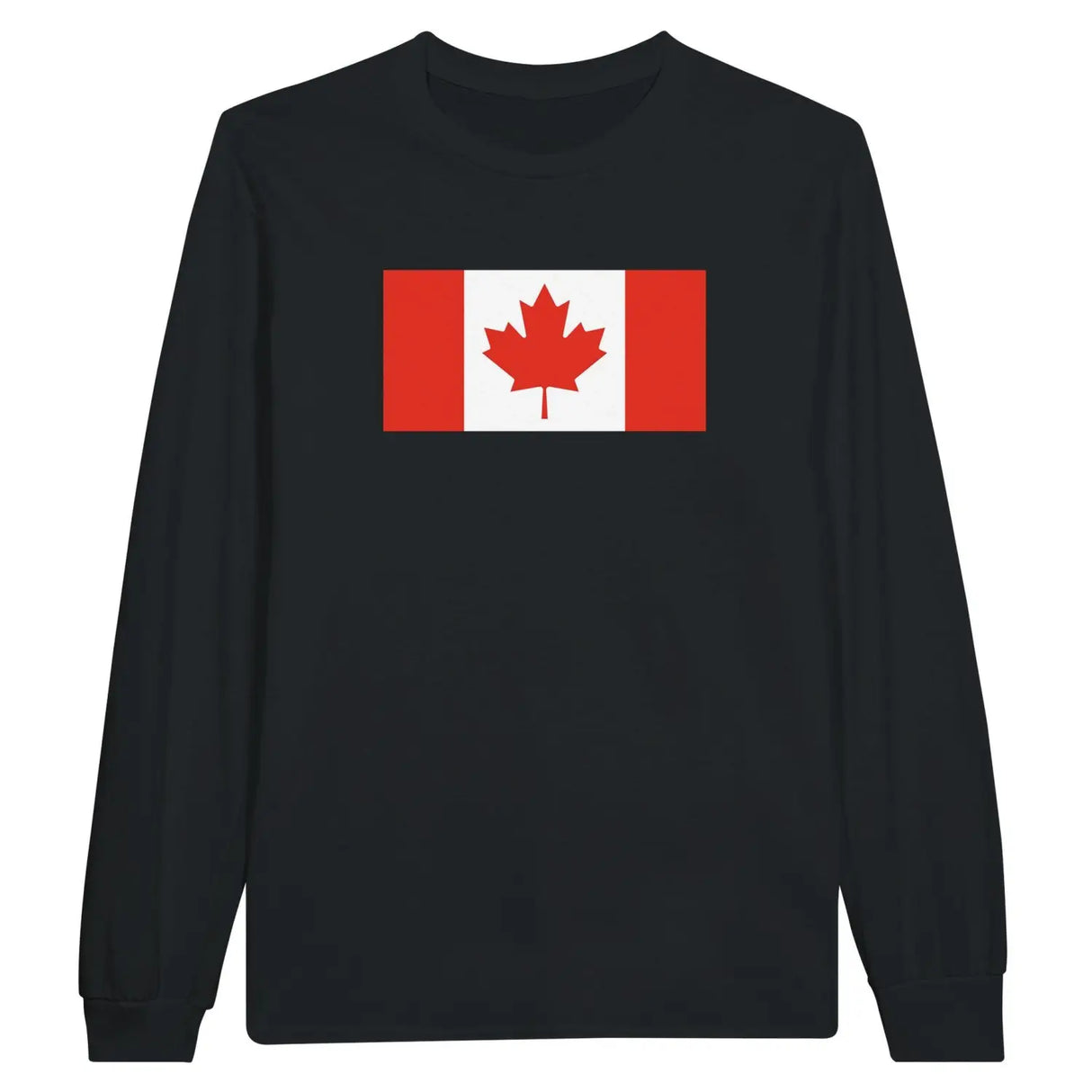 T-shirt à manches longues drapeau canada - pixelforma