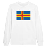 T-shirt à manches longues Drapeau d'Åland - Pixelforma 