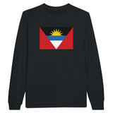 T-shirt à manches longues drapeau d’antigua-et-barbuda coton