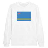 T-shirt à manches longues Drapeau d'Aruba - Pixelforma 