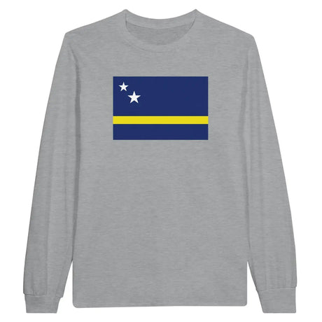 T-shirt à manches longues Drapeau de Curaçao - Pixelforma 