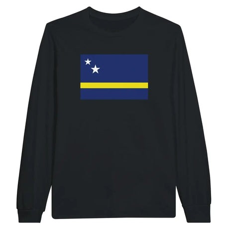 T-shirt à manches longues Drapeau de Curaçao - Pixelforma 