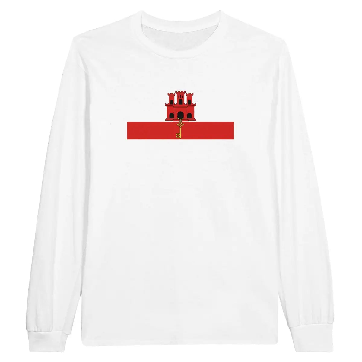 T-shirt à manches longues Drapeau de Gibraltar - Pixelforma 