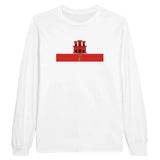 T-shirt à manches longues Drapeau de Gibraltar - Pixelforma 