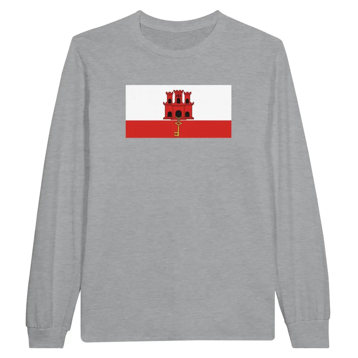 T-shirt à manches longues Drapeau de Gibraltar - Pixelforma 