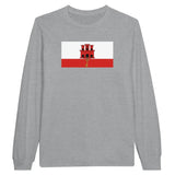 T-shirt à manches longues Drapeau de Gibraltar - Pixelforma 