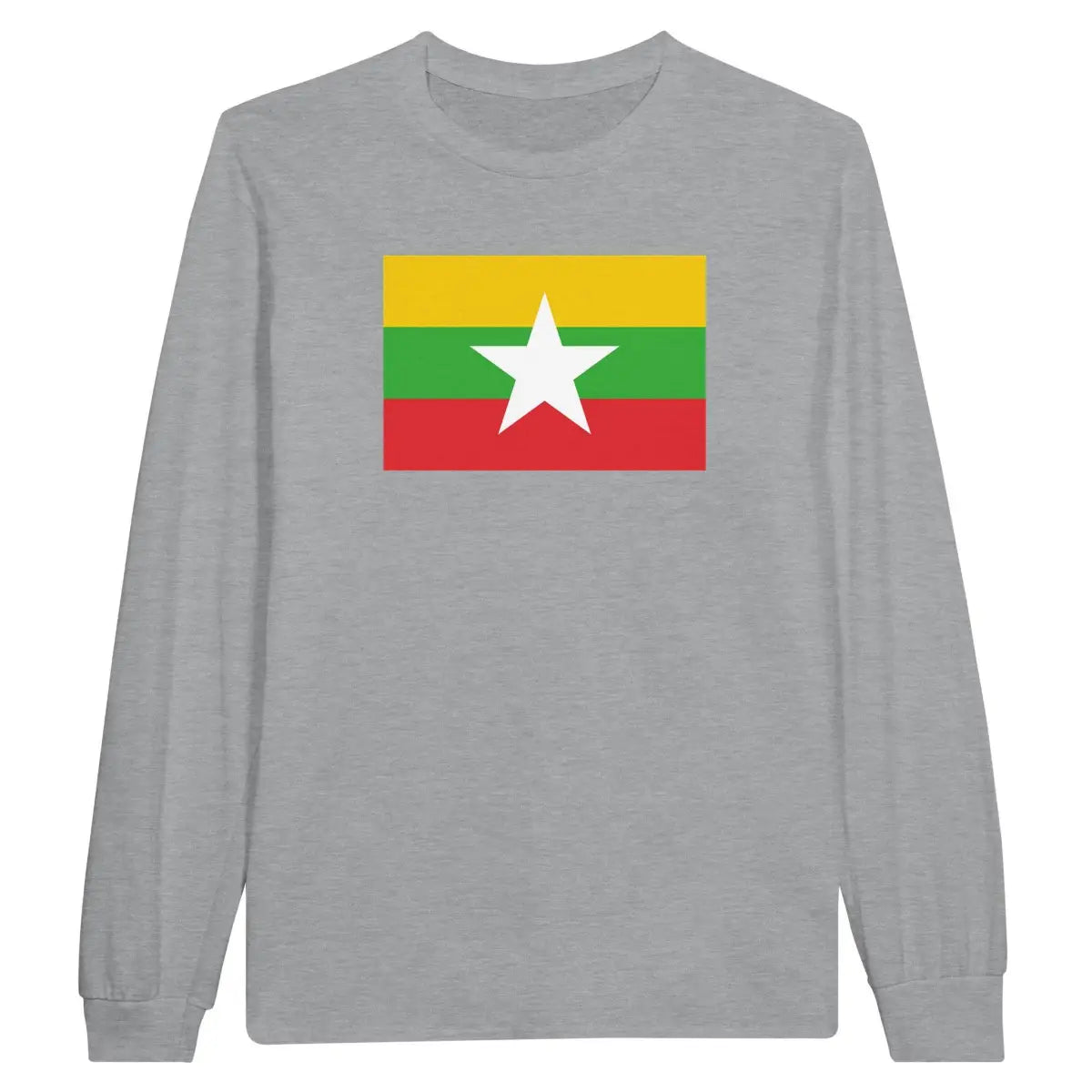 T-shirt à manches longues Drapeau de la Birmanie - Pixelforma 