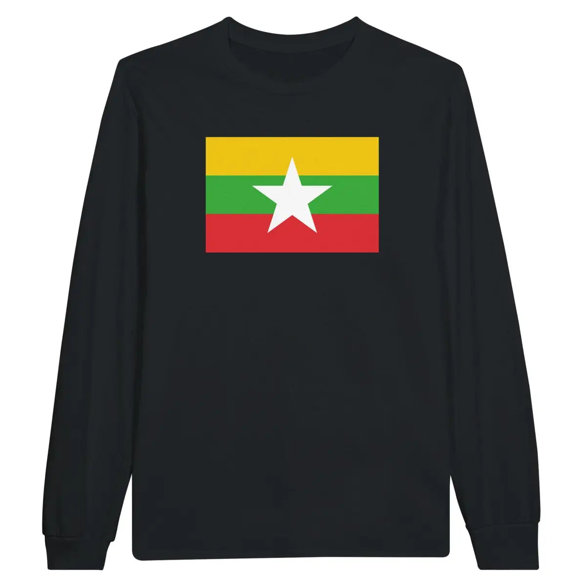 T-shirt à manches longues Drapeau de la Birmanie - Pixelforma 