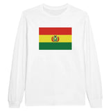 T-shirt à manches longues Drapeau de la Bolivie - Pixelforma 