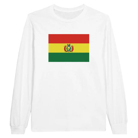 T-shirt à manches longues Drapeau de la Bolivie - Pixelforma 