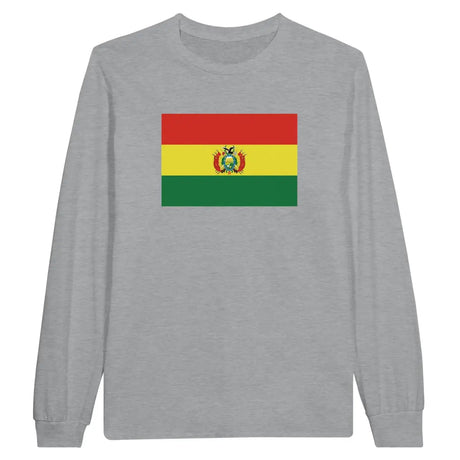 T-shirt à manches longues Drapeau de la Bolivie - Pixelforma 