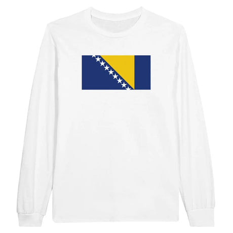 T-shirt à manches longues Drapeau de la Bosnie-Herzégovine - Pixelforma 