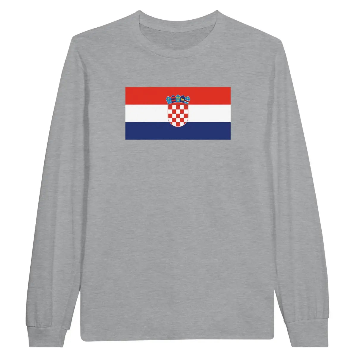 T-shirt à manches longues Drapeau de la Croatie - Pixelforma 