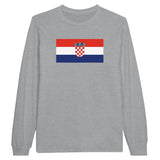 T-shirt à manches longues Drapeau de la Croatie - Pixelforma 