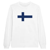 T-shirt à manches longues Drapeau de la Finlande - Pixelforma 