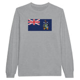 T-shirt à manches longues Drapeau de la Géorgie du Sud-et-les Îles Sandwich du Sud - Pixelforma 