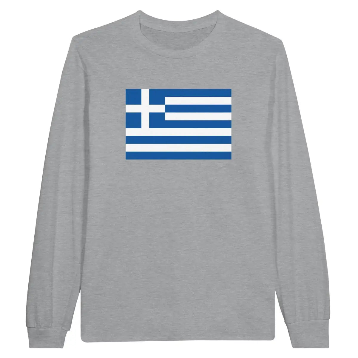 T-shirt à manches longues Drapeau de la Grèce - Pixelforma 